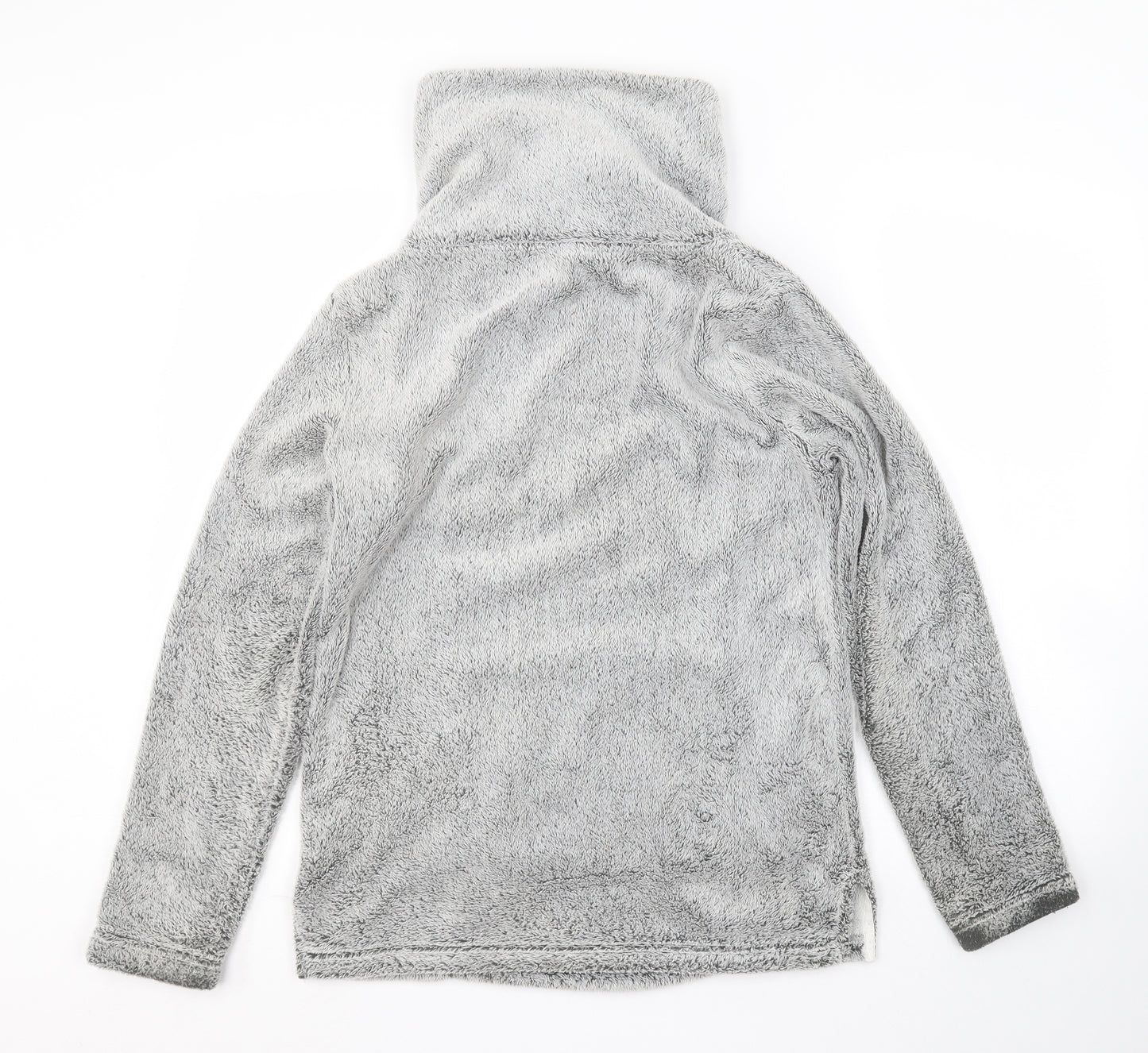 Avenue Womens Grey Herringbone  Pullover Jumper Size S
