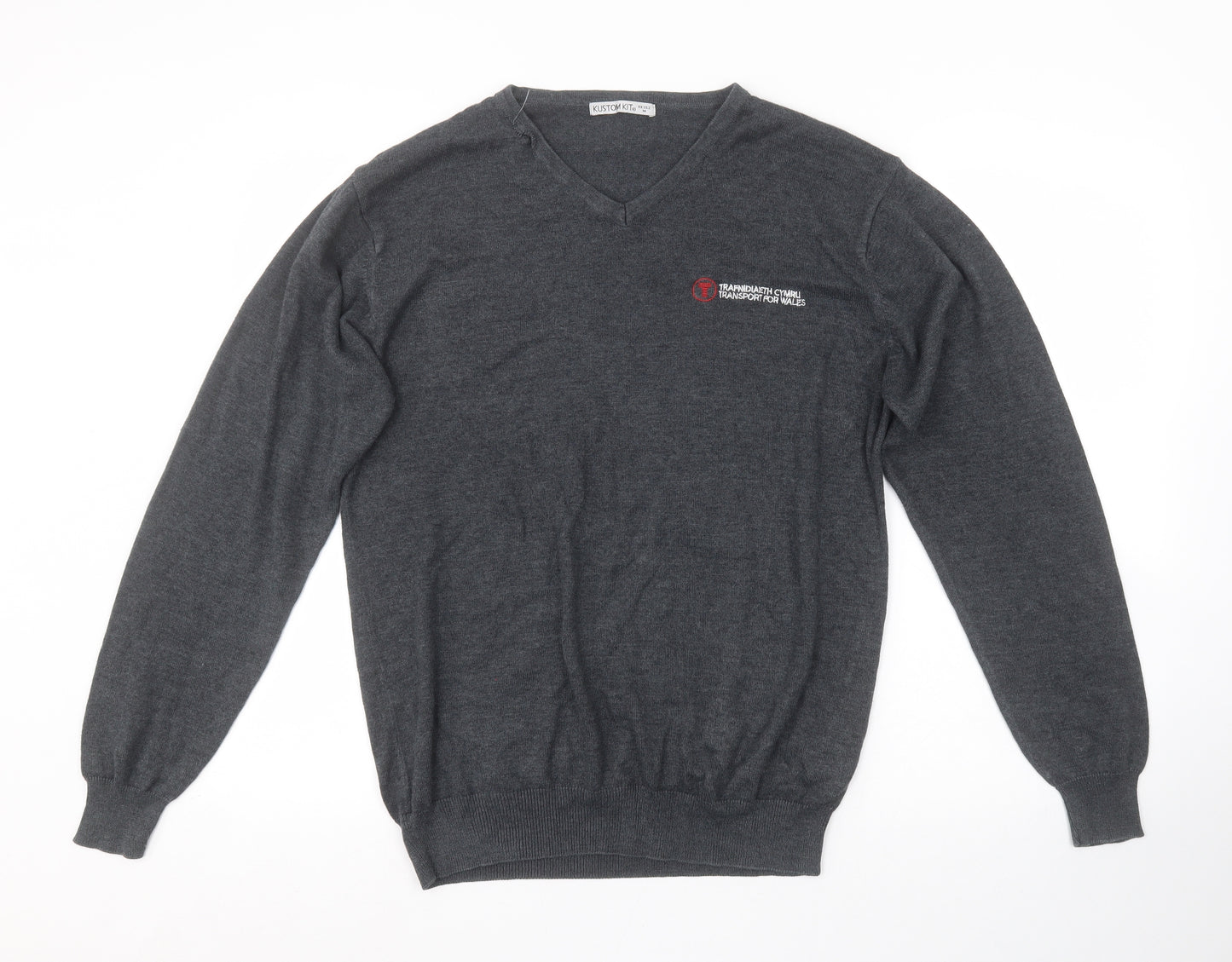 Kustom Kit Mens Gold   Pullover Jumper Size M