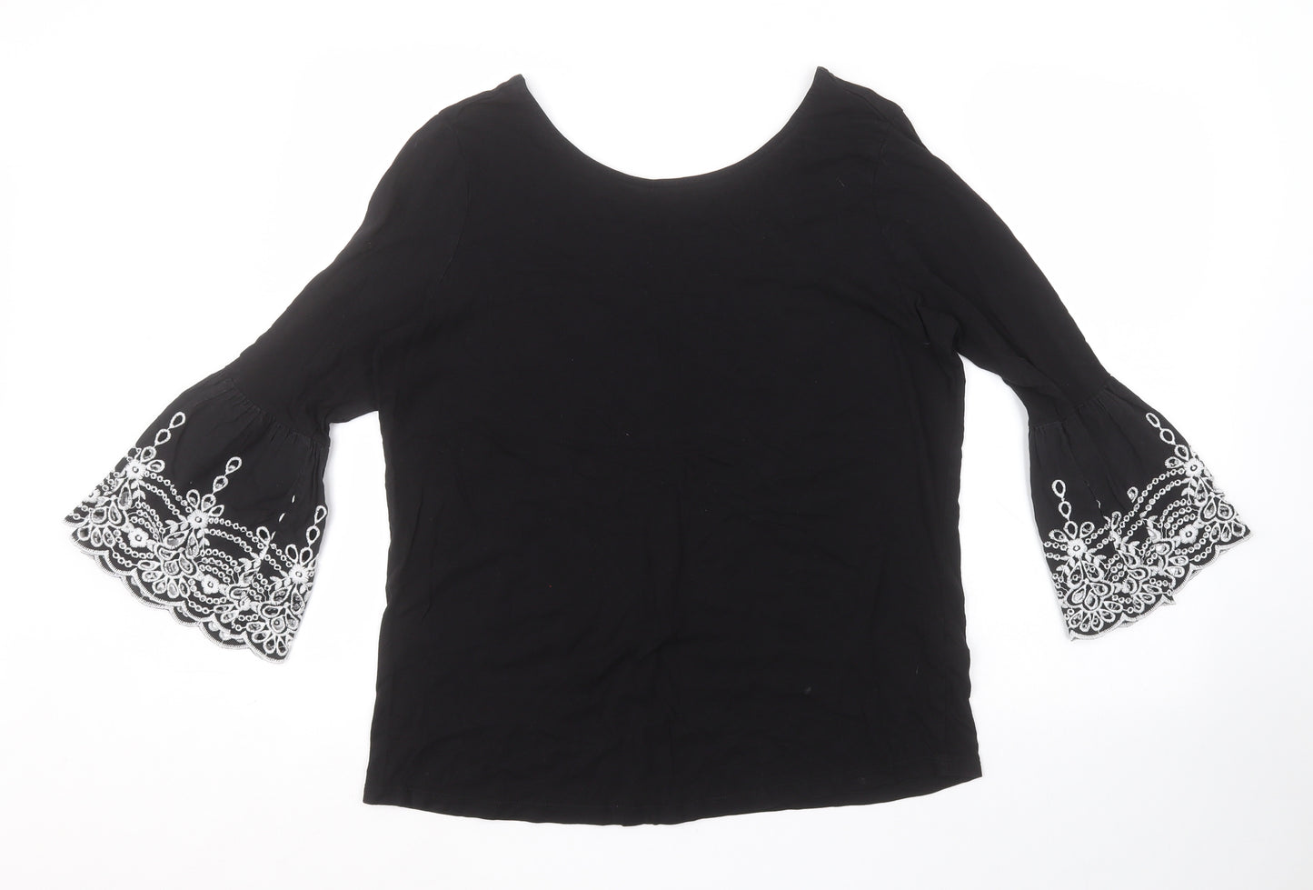 F&F Womens Black   Basic T-Shirt Size 16