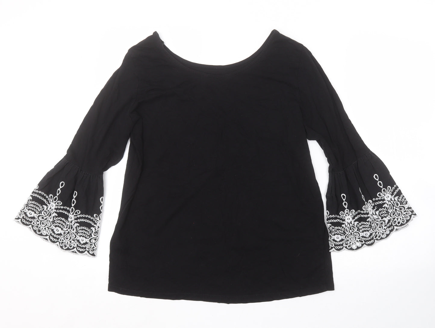 F&F Womens Black   Basic T-Shirt Size 16