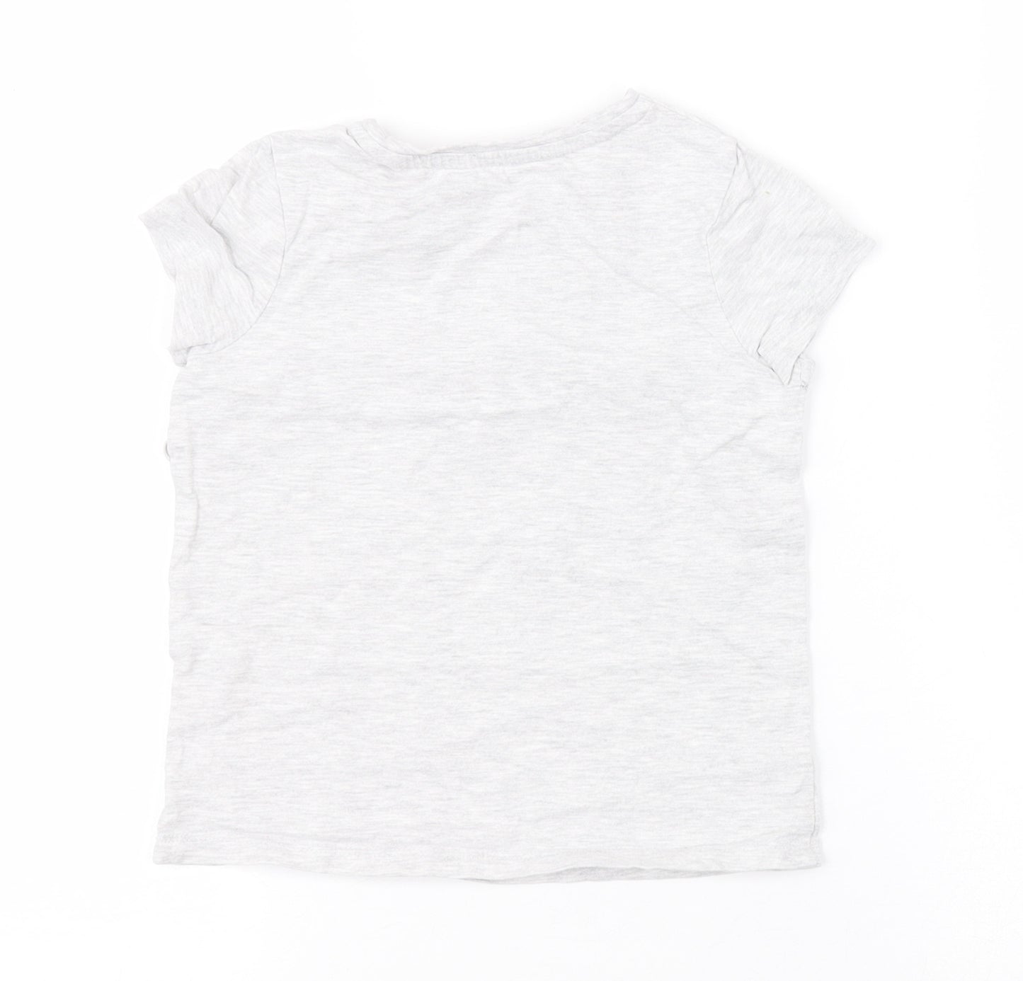 George Girls Grey   Basic T-Shirt Size 5-6 Years