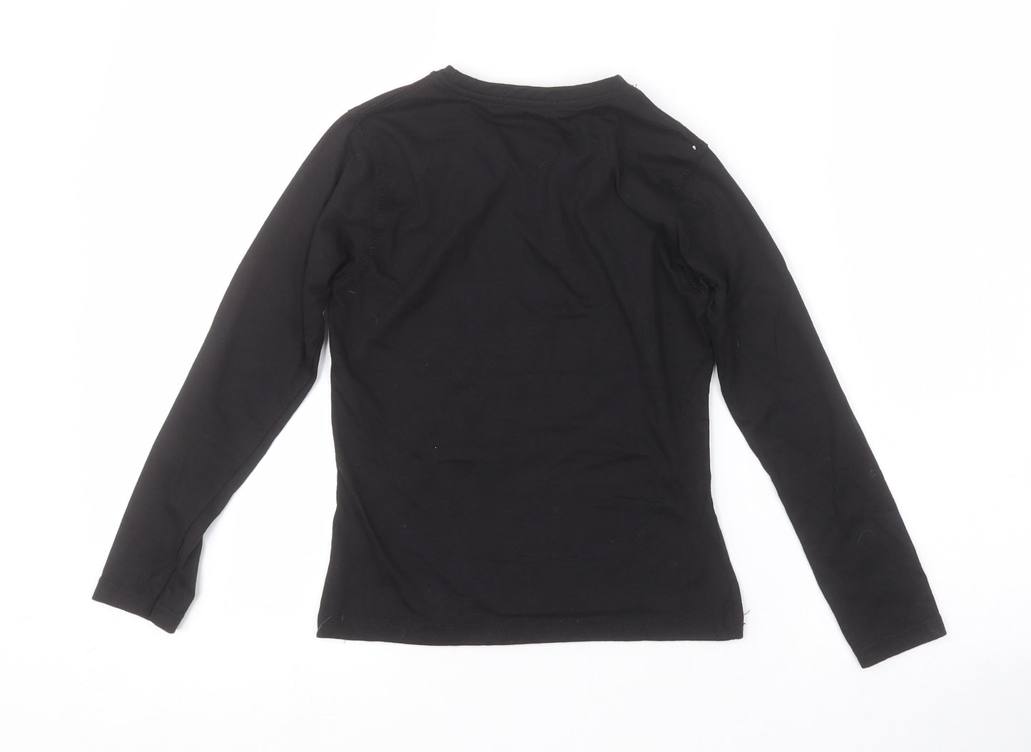 GW CLASSY Girls Black   Basic T-Shirt Size 5-6 Years