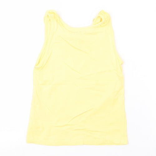 Nutmeg Girls Yellow   Basic Tank Size 5-6 Years