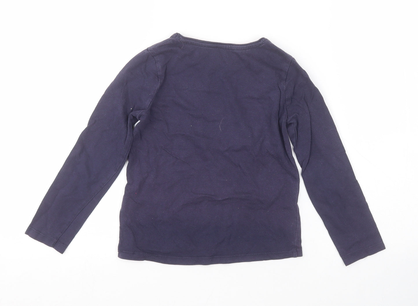 Primark Girls Purple   Basic T-Shirt Size 5-6 Years