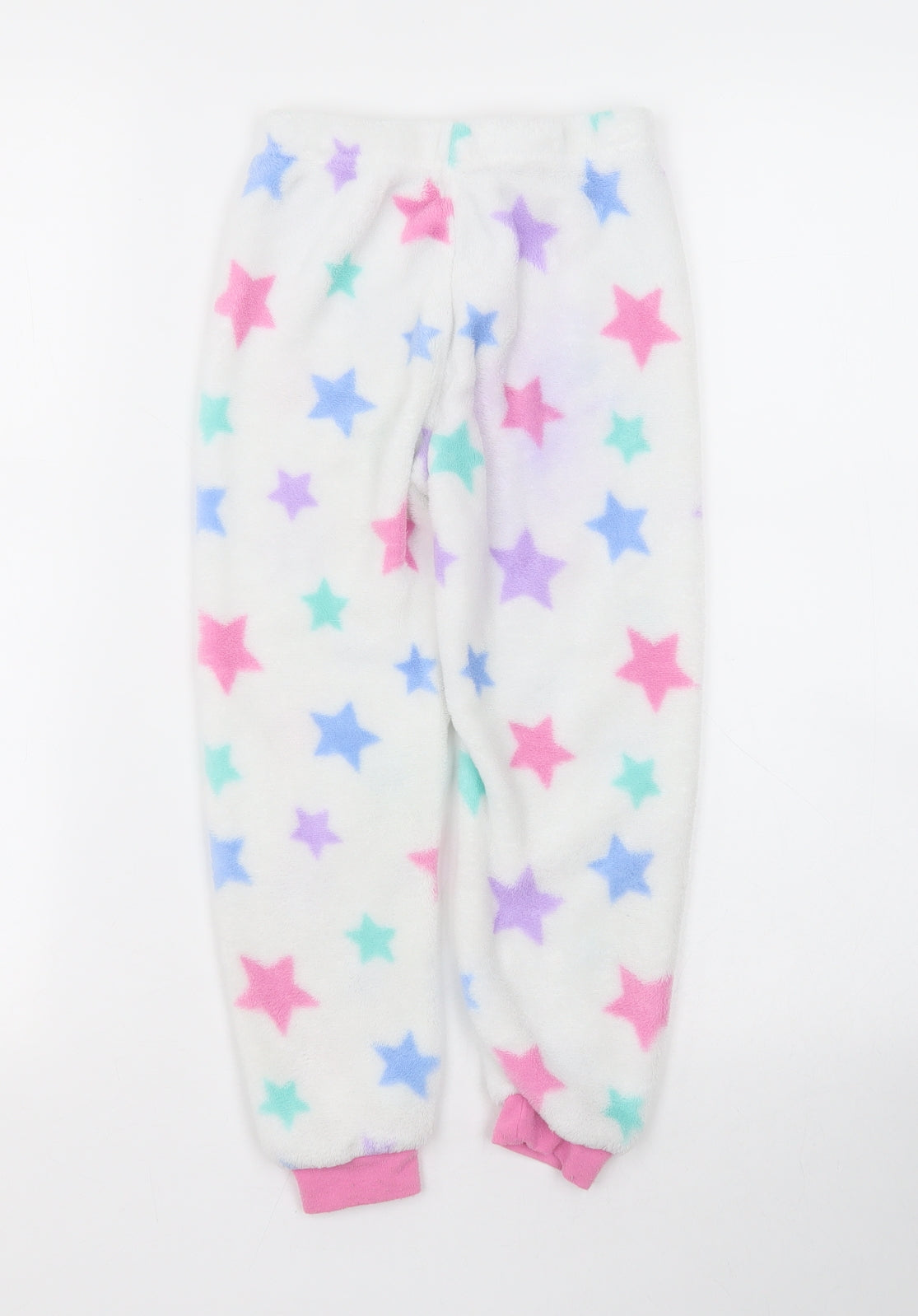 Primark Girls White Argyle/Diamond   Pyjama Set Size 5-6 Years