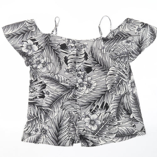 Peacocks Womens Multicoloured Floral  Basic Blouse Size 14