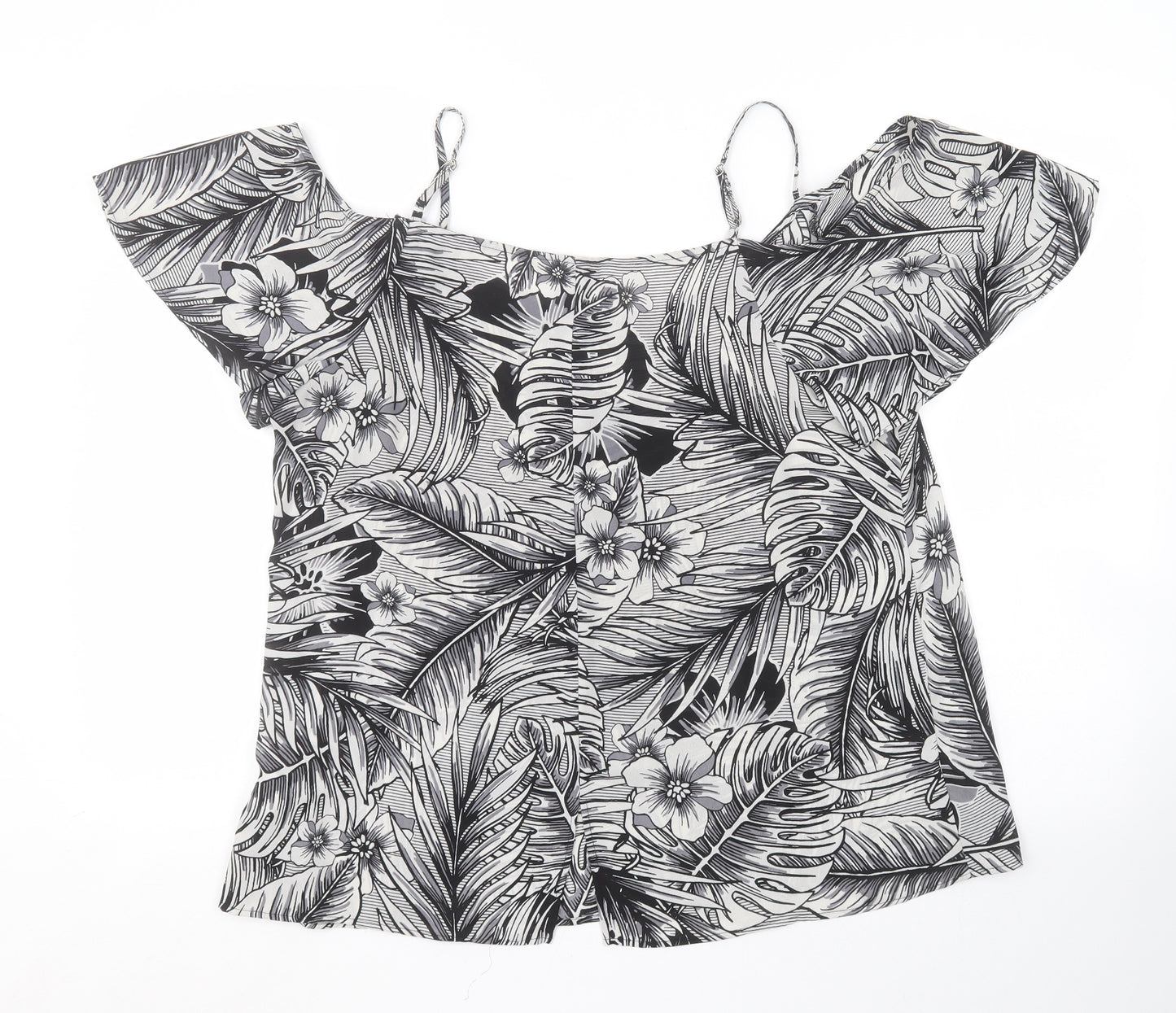 Peacocks Womens Multicoloured Floral  Basic Blouse Size 14
