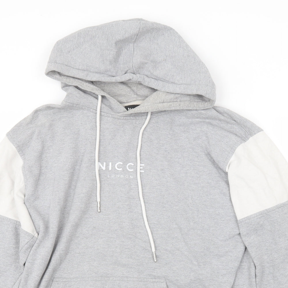 NICCE London Mens Grey   Pullover Hoodie Size L