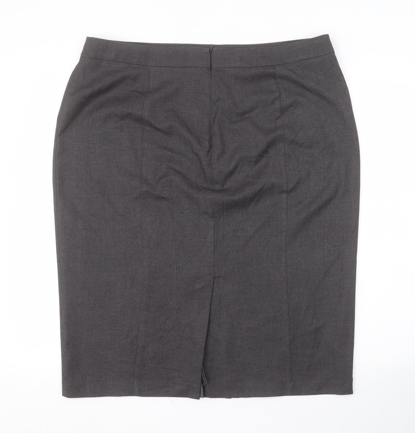 M&S Womens Grey   Straight & Pencil Skirt Size 18