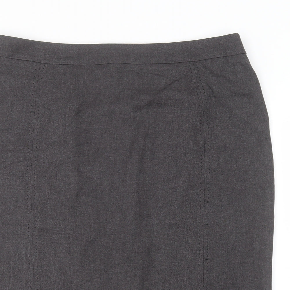 M&S Womens Grey   Straight & Pencil Skirt Size 18