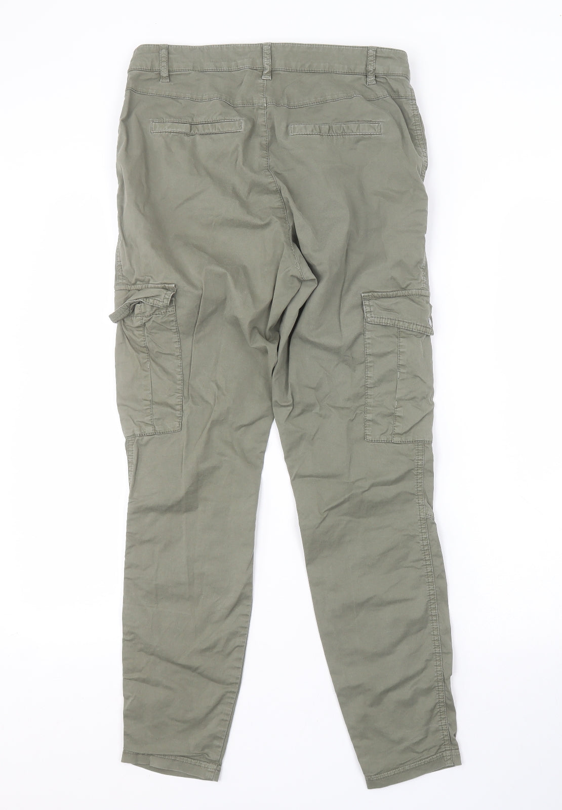 HUGO BOSS Womens Green   Cargo Trousers Size 8 L26 in
