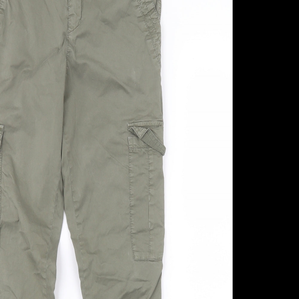 HUGO BOSS Womens Green   Cargo Trousers Size 8 L26 in
