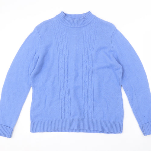 Preworn Womens Blue Striped  Pullover Jumper Size 18