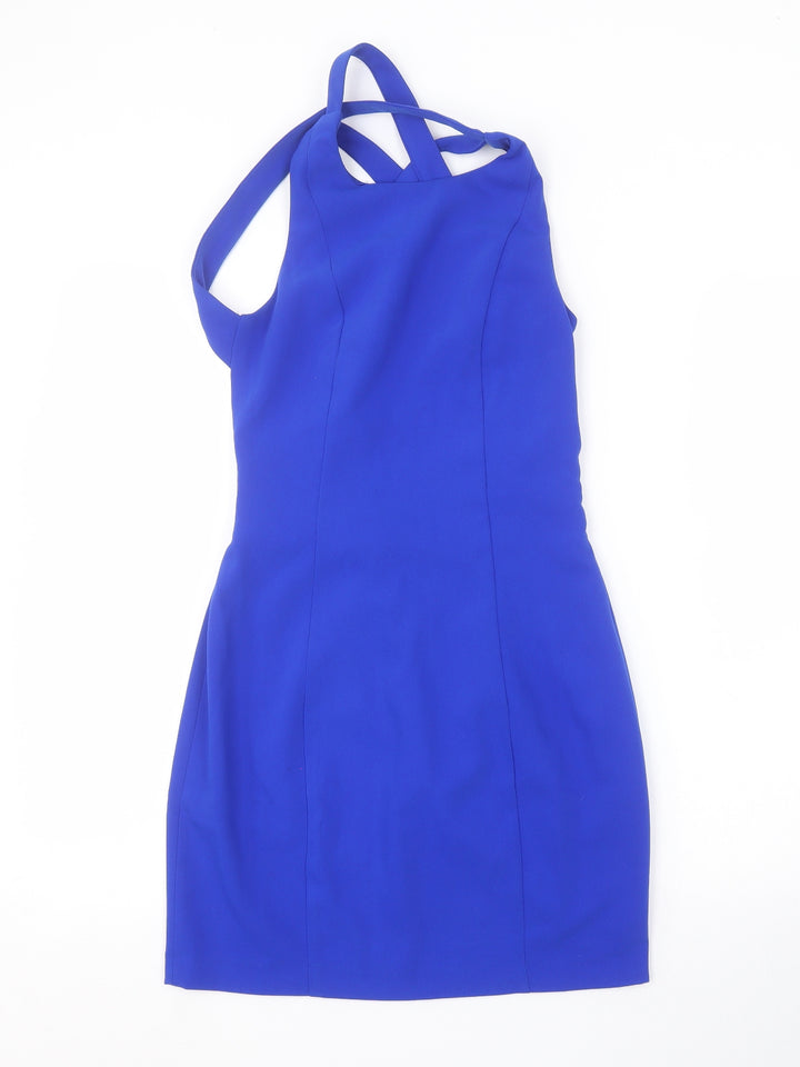 Preworn Womens Blue   Pencil Dress  Size S