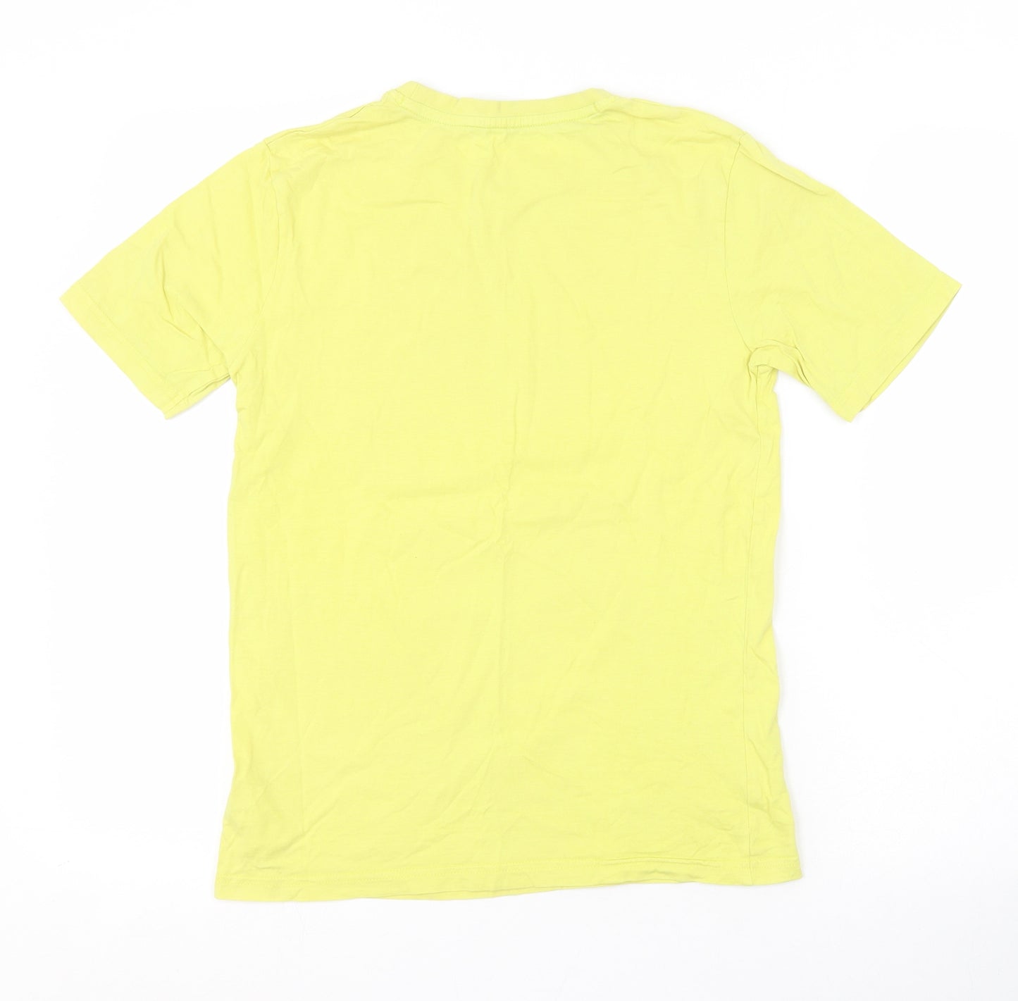 M&S Boys Yellow   Basic T-Shirt Size 11-12 Years