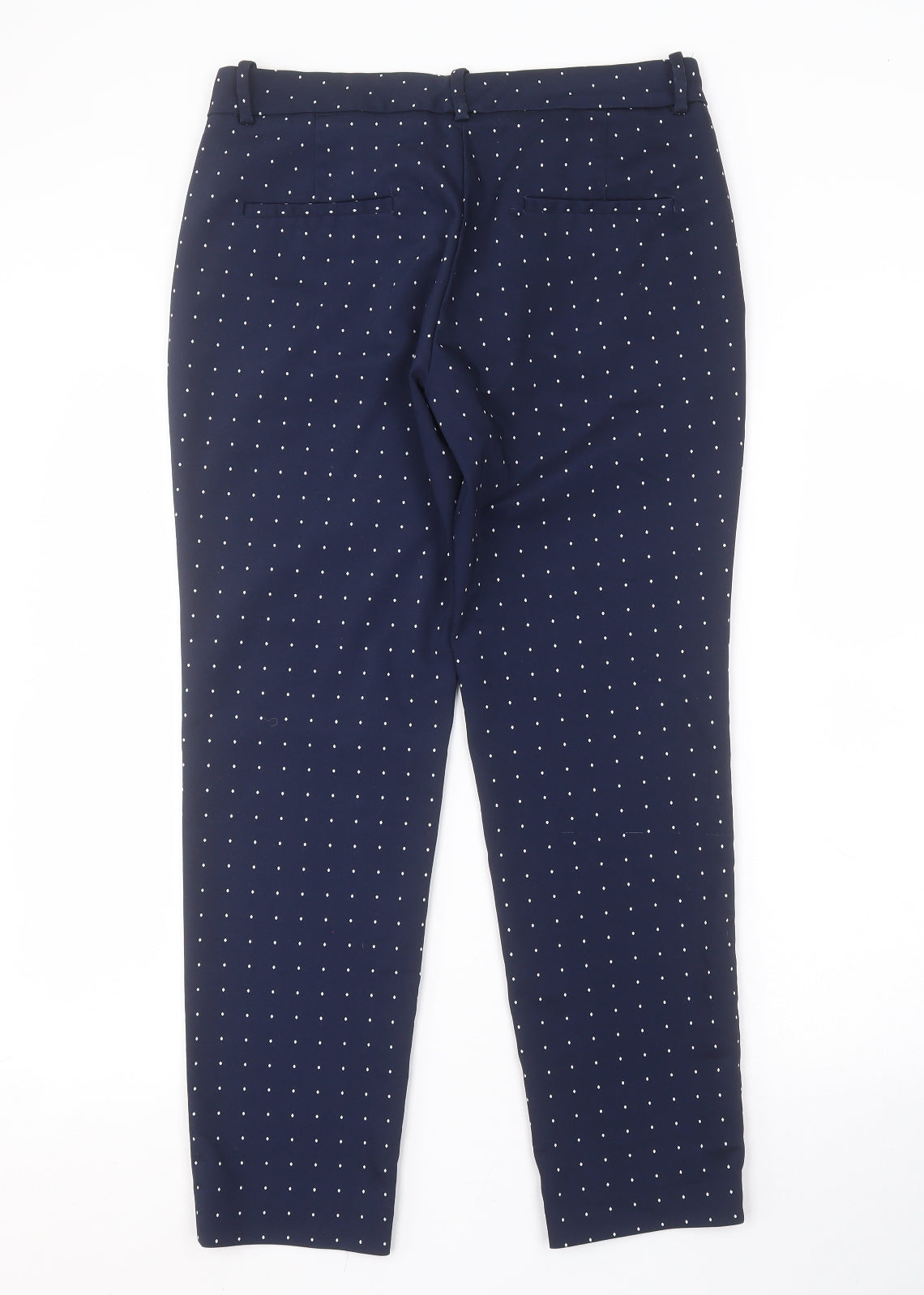 Zara Womens Blue Argyle/Diamond  Trousers  Size M L27 in