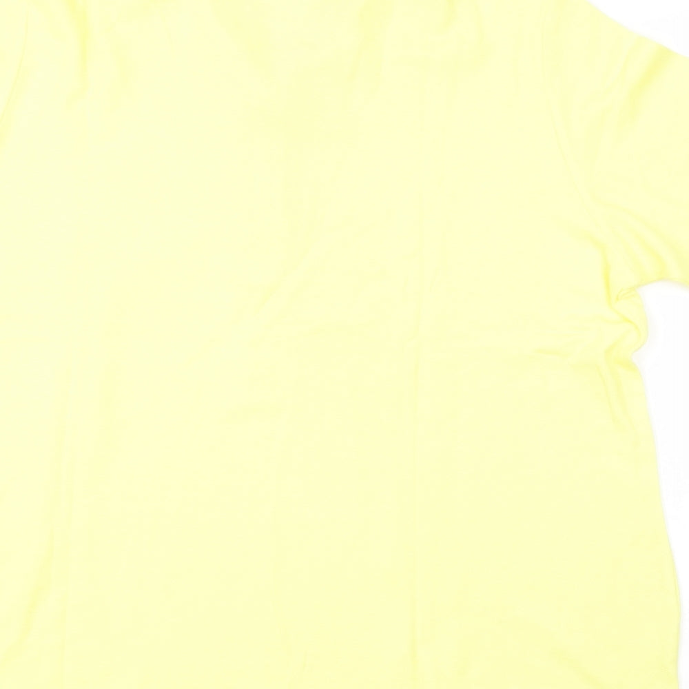 Preworn Womens Yellow   Basic Polo Size 16