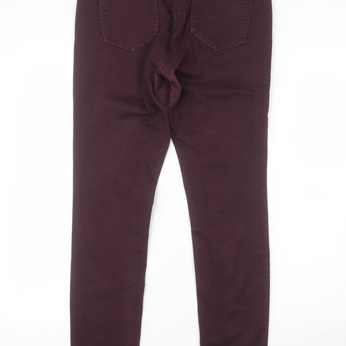 George Womens Purple   Skinny Jeans Size 14 L29 in
