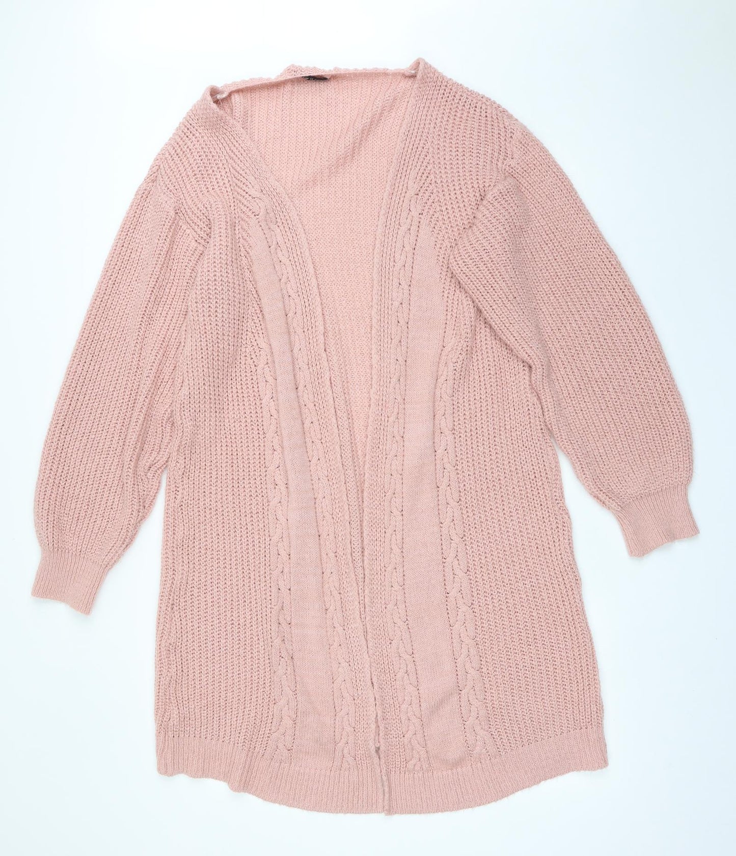 I SAW IT FIRST Womens Pink Striped  Cardigan Jumper Size L