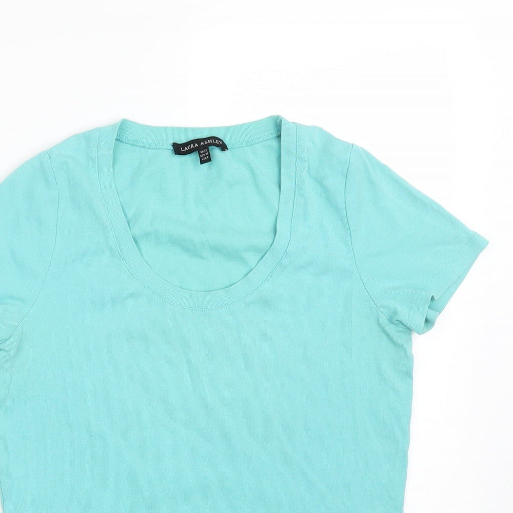 Laura Ashley Womens Blue   Basic T-Shirt Size 12