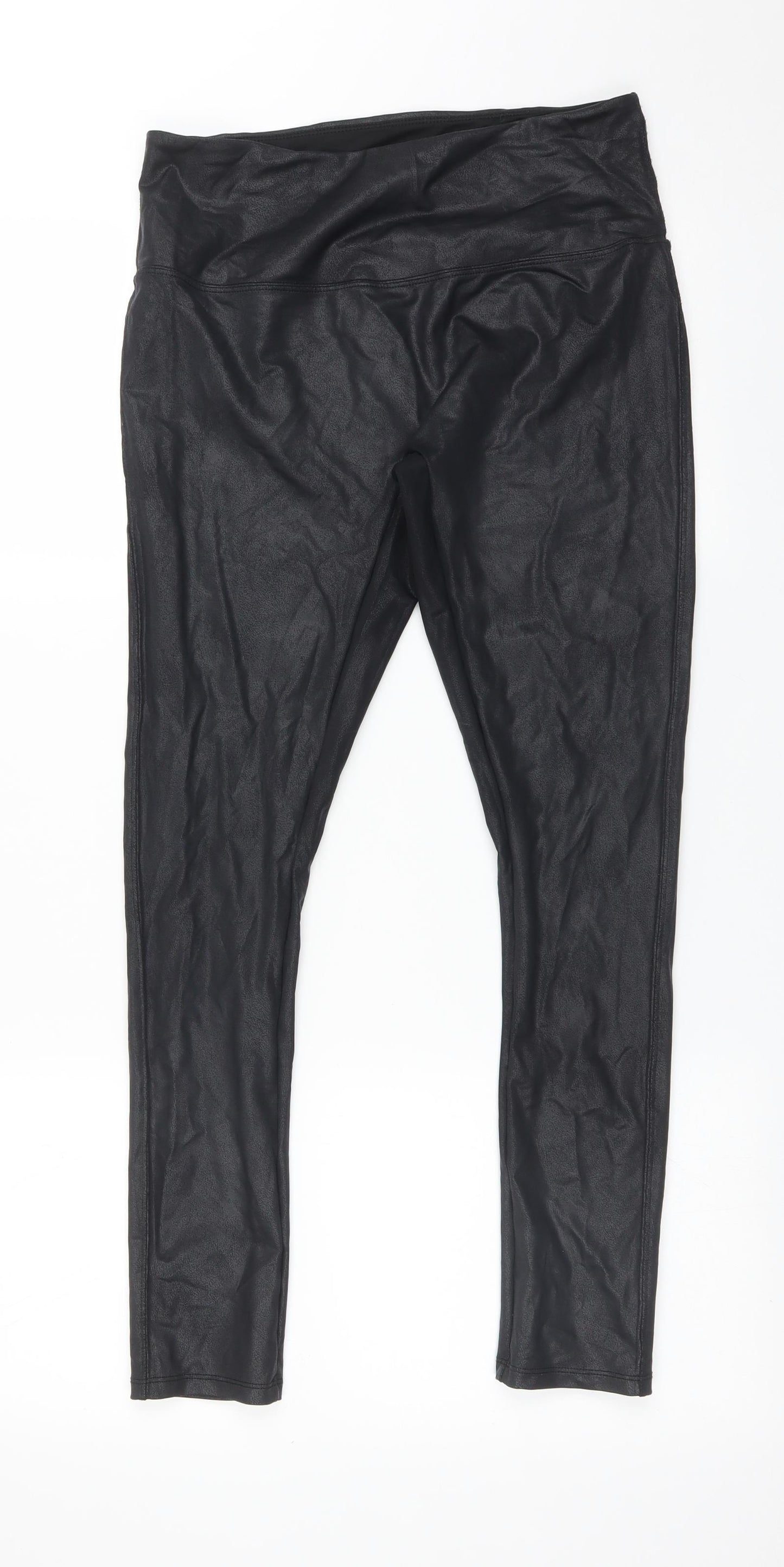 Primark Womens Black Animal Print   Leggings Size M L26 in