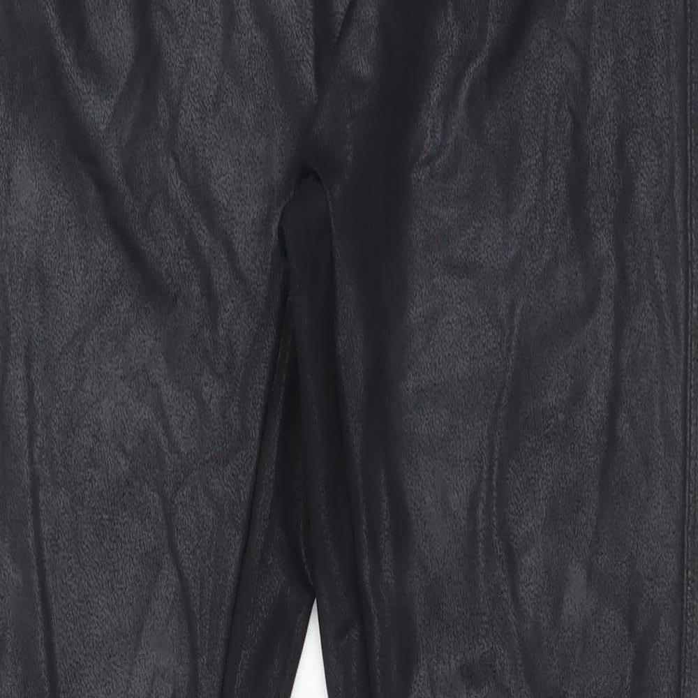 Primark Womens Black Animal Print   Leggings Size M L26 in