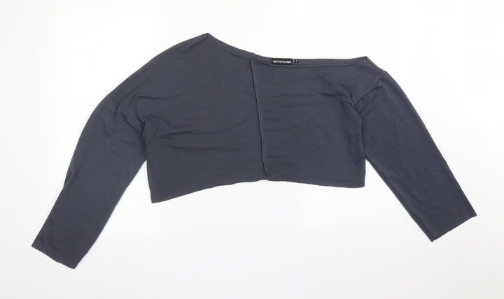 PRETTYLITTLETHING Womens Blue   Pullover Sweatshirt Size 8