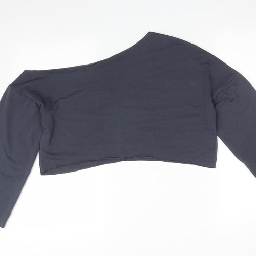 PRETTYLITTLETHING Womens Blue   Pullover Sweatshirt Size 8
