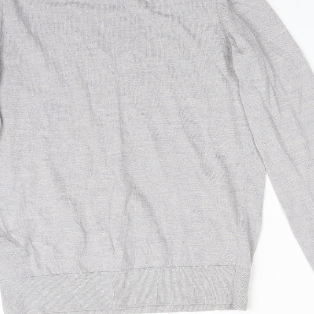 M&S Womens Grey   Basic T-Shirt Size 10