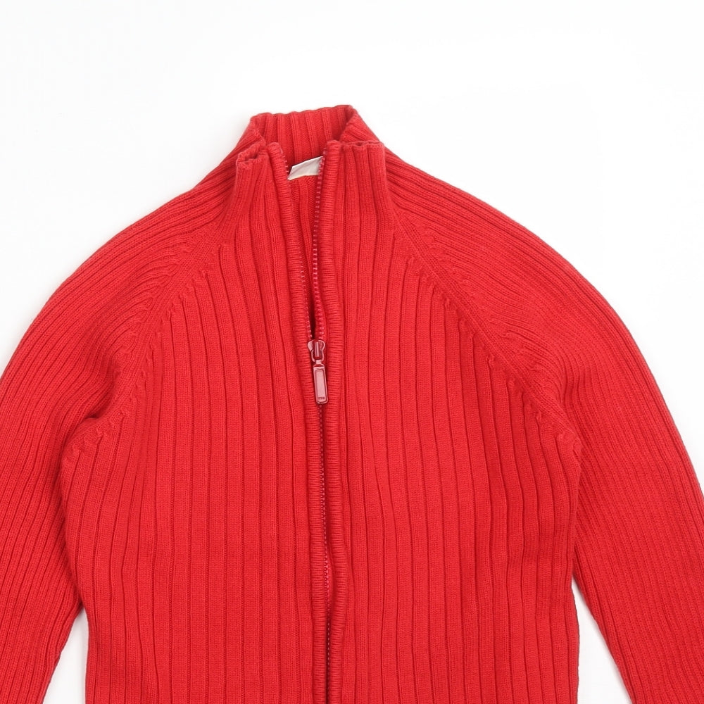 JOIE DE VIVRE Womens Red Striped  Jacket  Size 12
