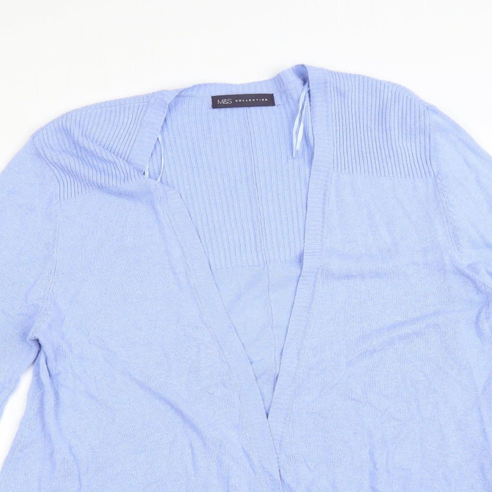 M&S Womens Purple   Cardigan Jumper Size 12