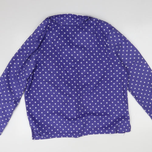 Karen Neuburger Womens Purple Polka Dot   Pyjama Top Size XL