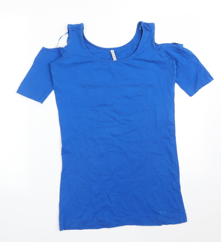 alcott Womens Blue   Basic T-Shirt Size M