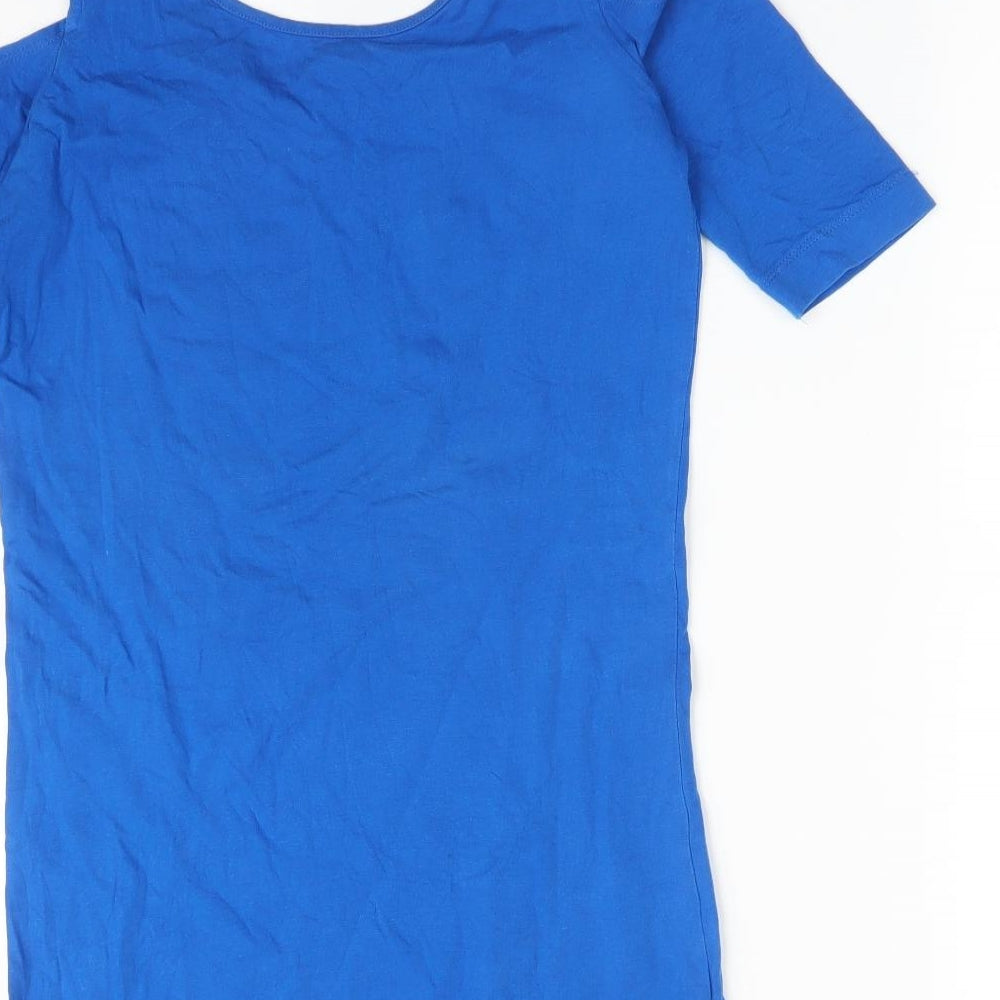 alcott Womens Blue   Basic T-Shirt Size M