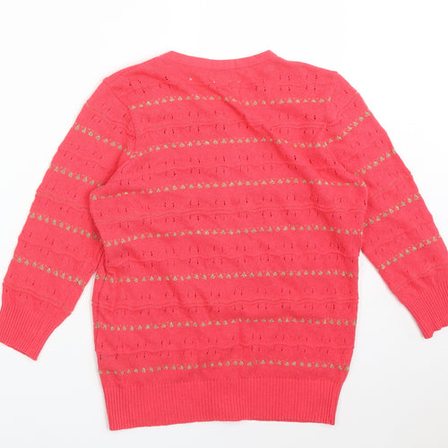George Womens Purple Striped  Cardigan Jumper Size 14