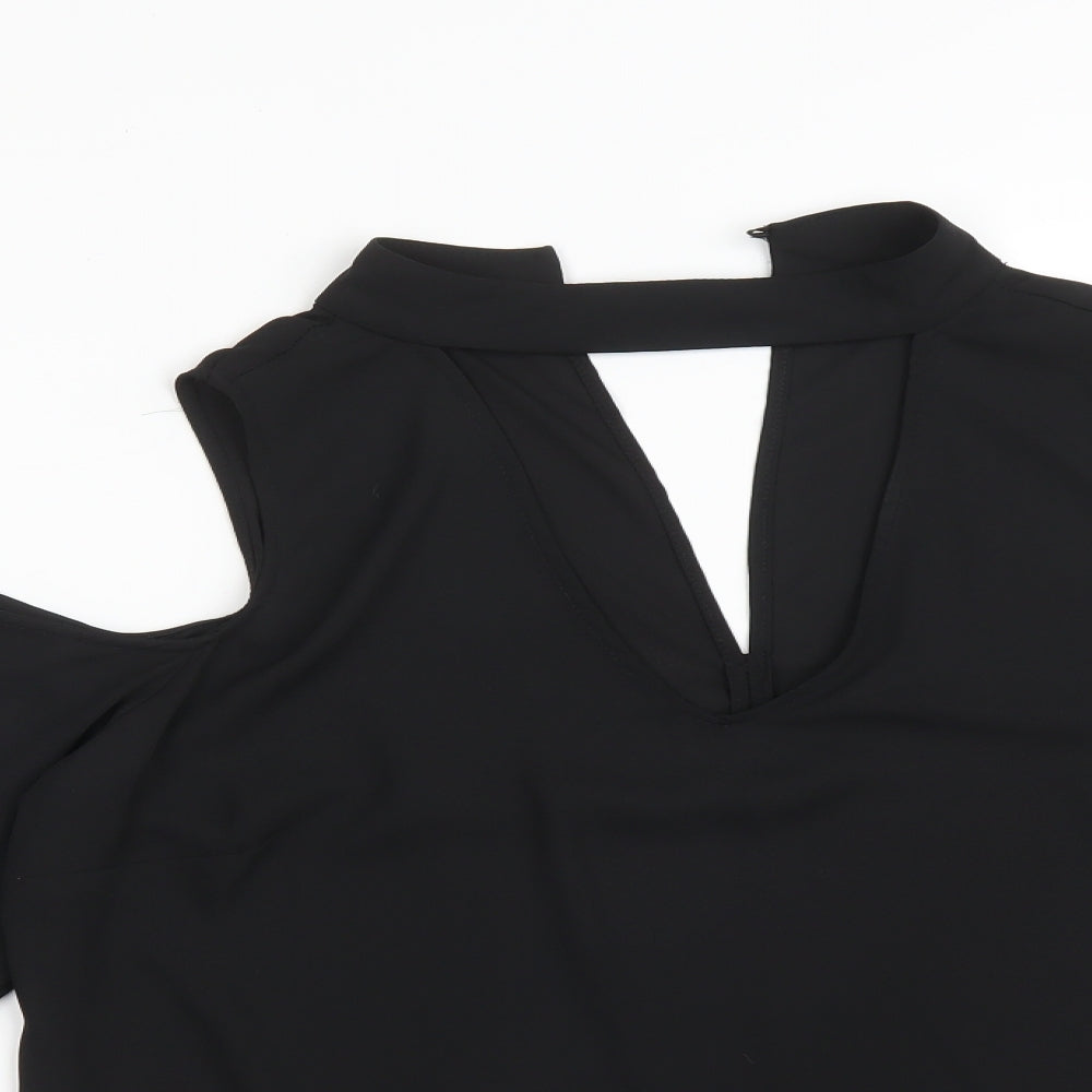 River Island Womens Black   Basic T-Shirt Size 14