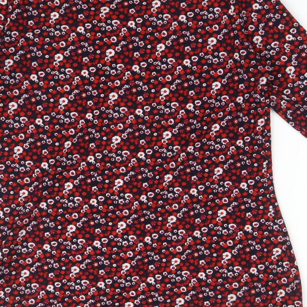 ORIGINALS Womens Multicoloured Floral  Basic T-Shirt Size 14