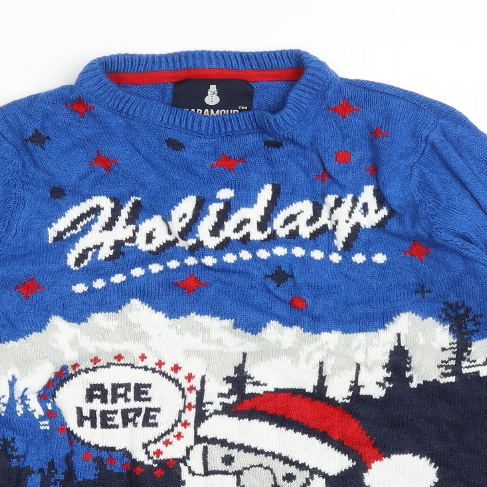 PARAMOUR Boys Multicoloured   Pullover Sweatshirt Size 13 Years  - CHRISTMAS HOLIDAYS ARE HERE