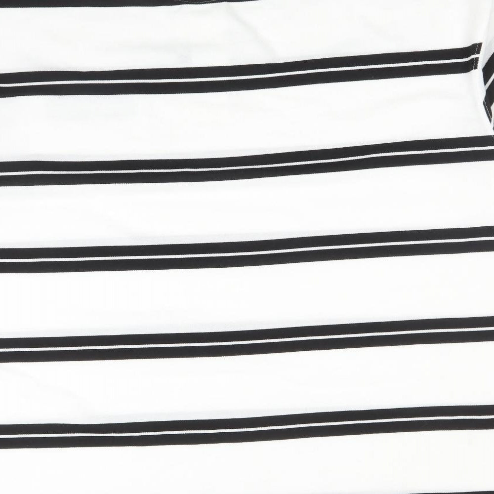 GILLICCI Mens Multicoloured Striped   Polo Size 4XL