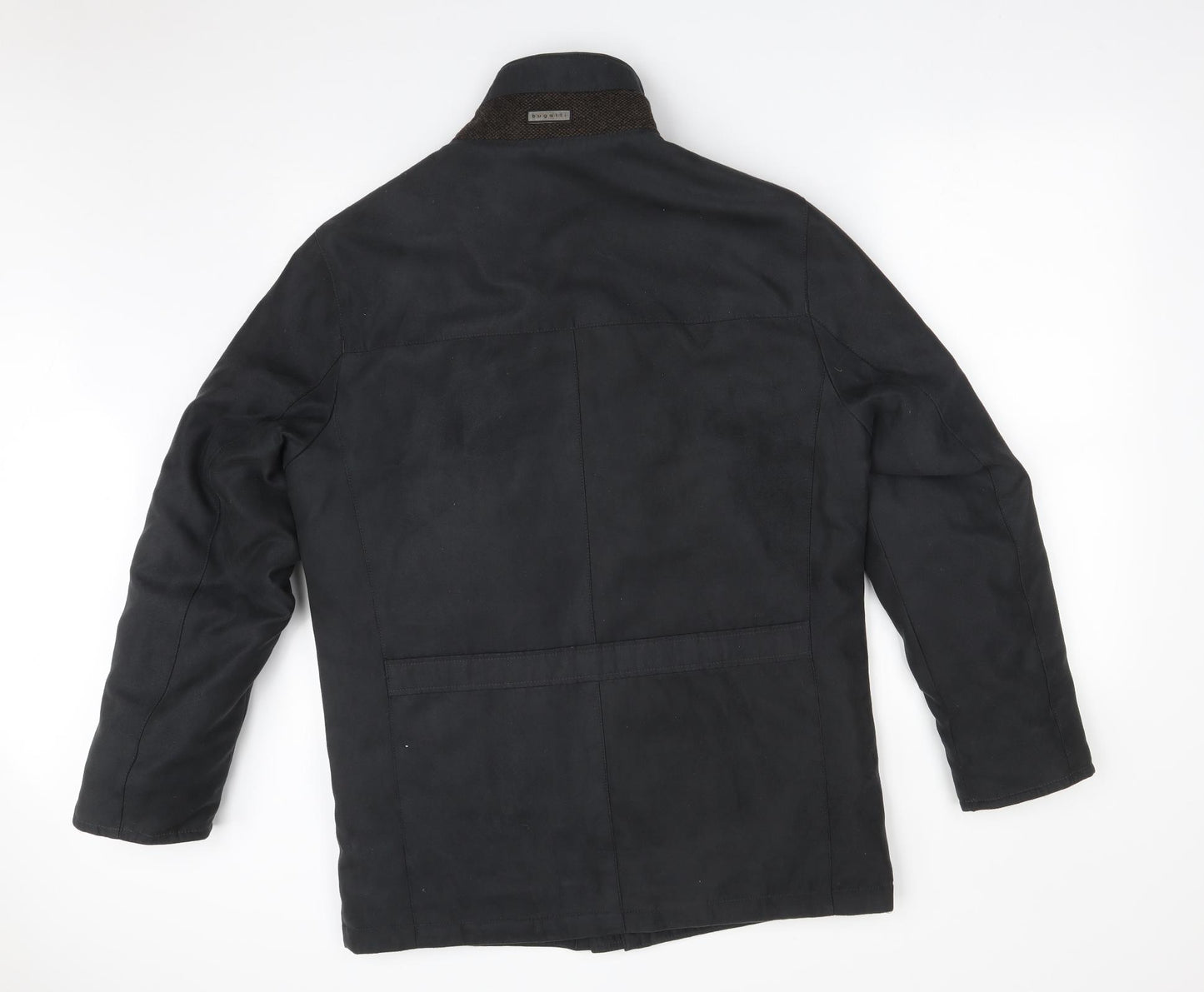 Bugatti Mens Black   Overcoat Coat Size 38