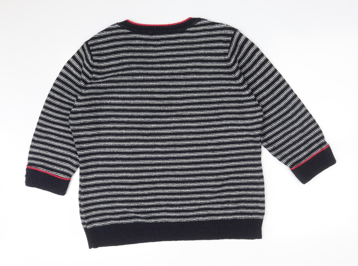 Per Una Womens Multicoloured Striped  Basic T-Shirt Size L