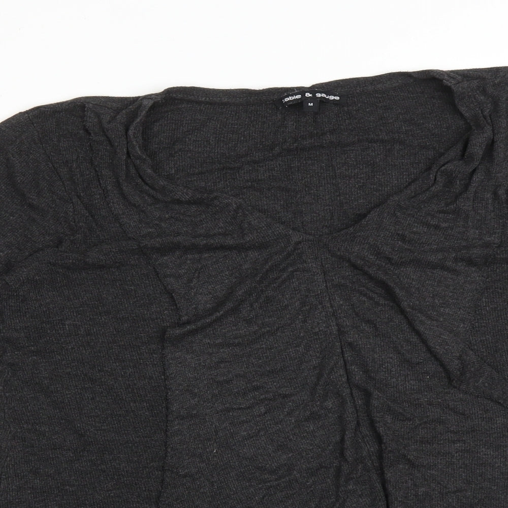 Cable & Gauge Womens Grey   Basic T-Shirt Size M