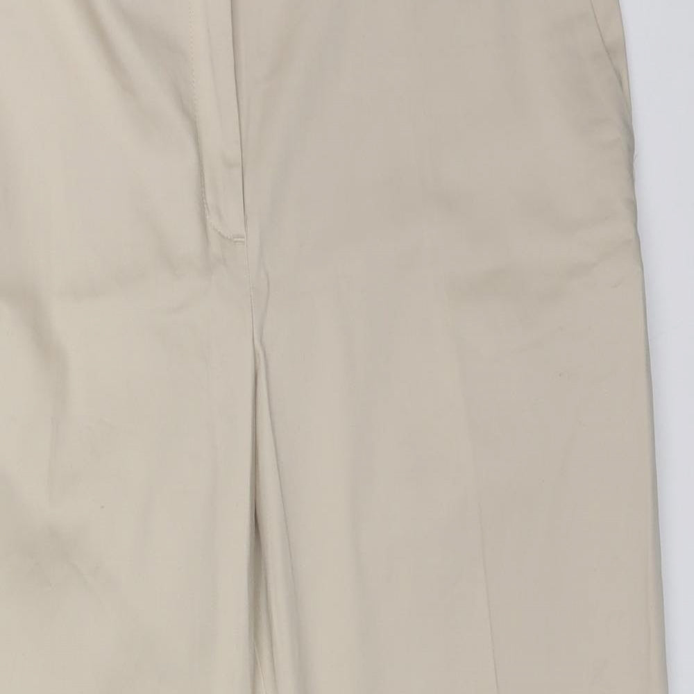 M&S Womens Beige   Chino Trousers Size 18 L26 in