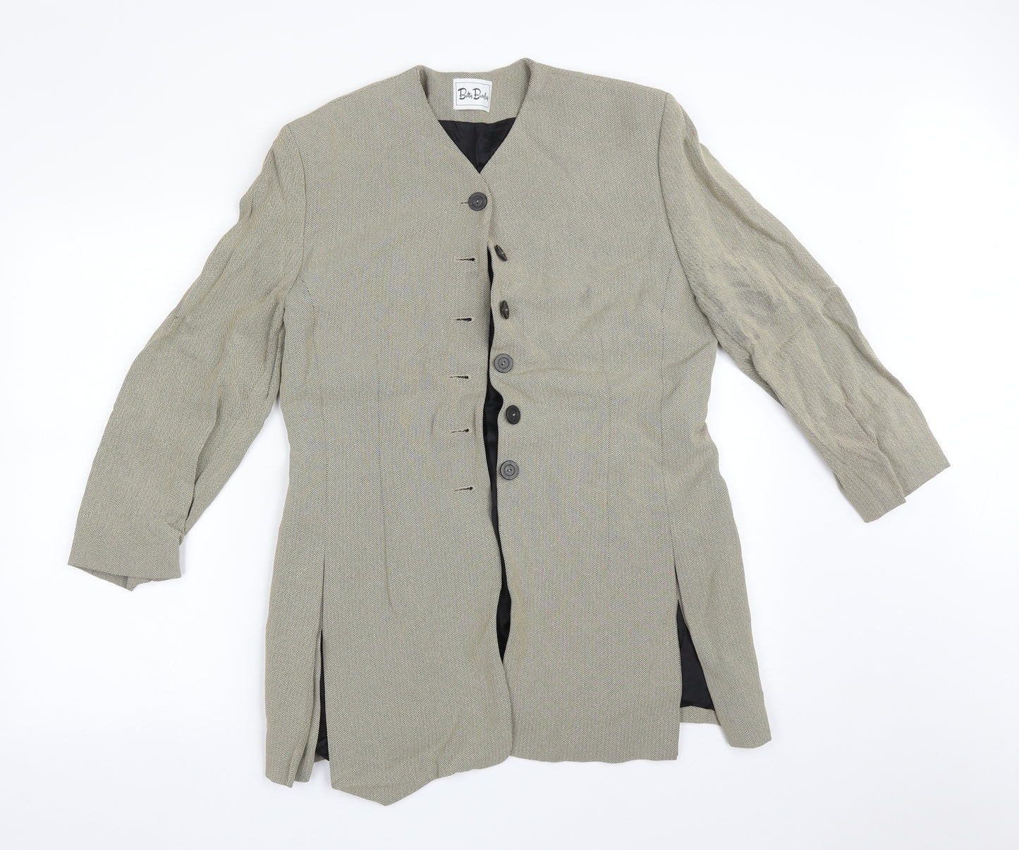 Betty Barclay Womens Multicoloured Chevron  Jacket Suit Jacket Size 14