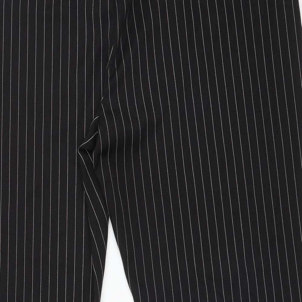 Missguided Womens Black Striped  Bloomer Trousers Size 18 L29 in