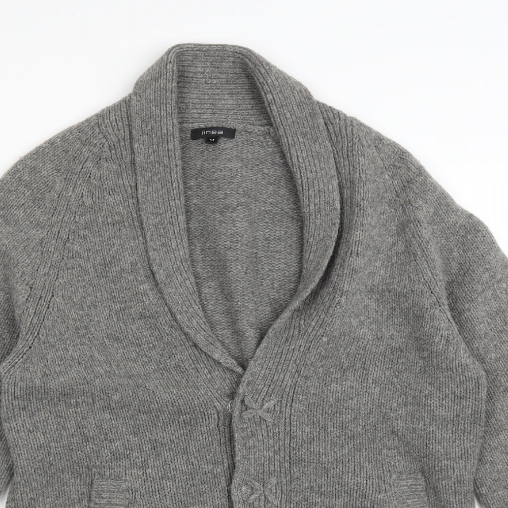 Linea Mens Green   Cardigan Jumper Size M