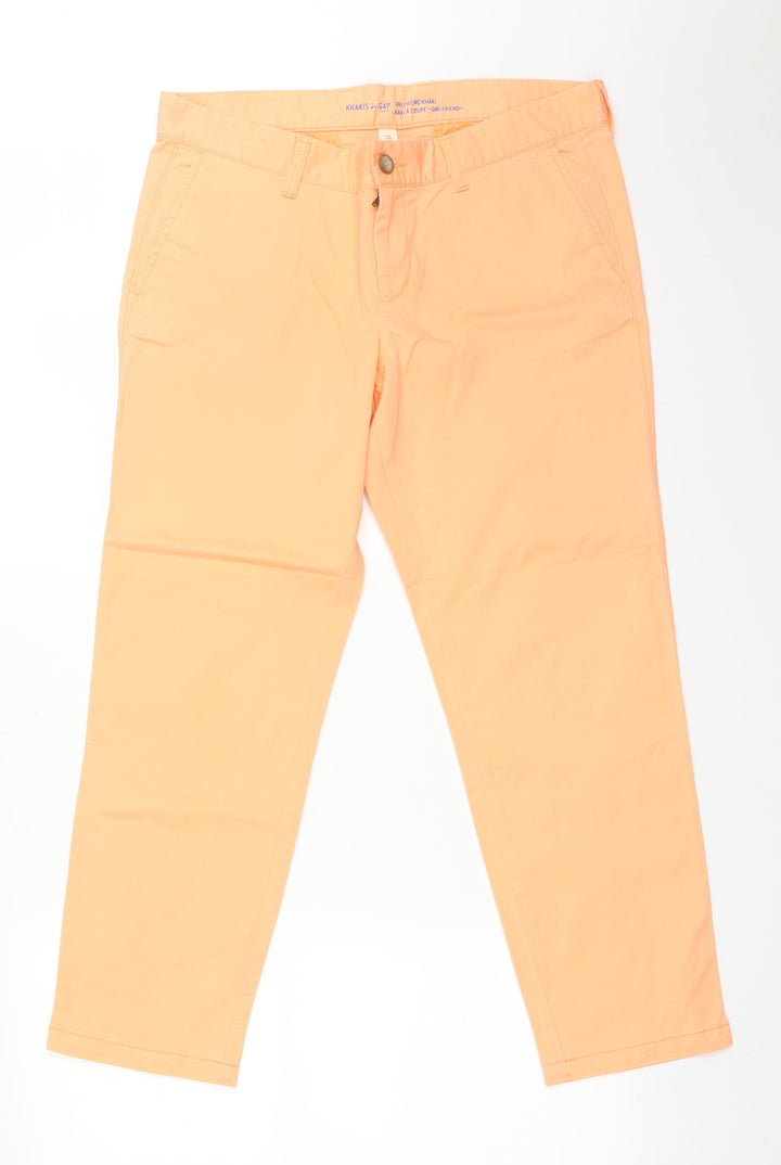 Gap Womens Orange   Chino Trousers Size 8 L27 in