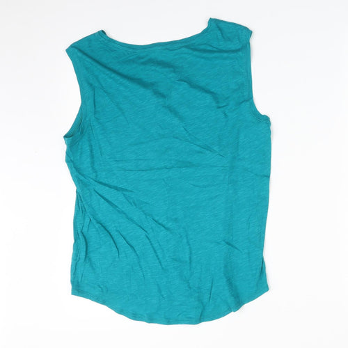 Gap Womens Green Floral  Basic T-Shirt Size S