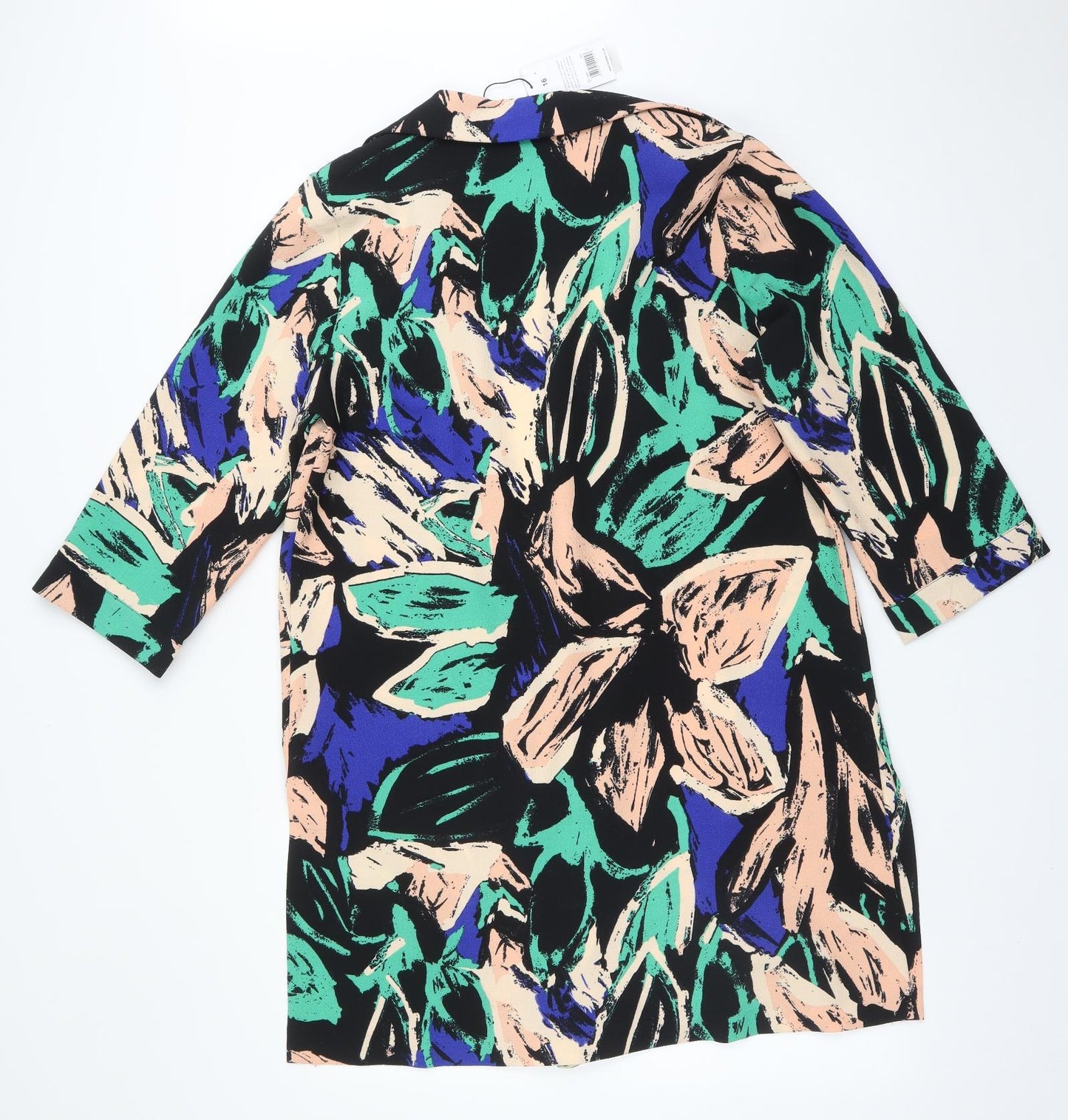 Papaya Womens Multicoloured Floral  Jacket Blazer Size 16