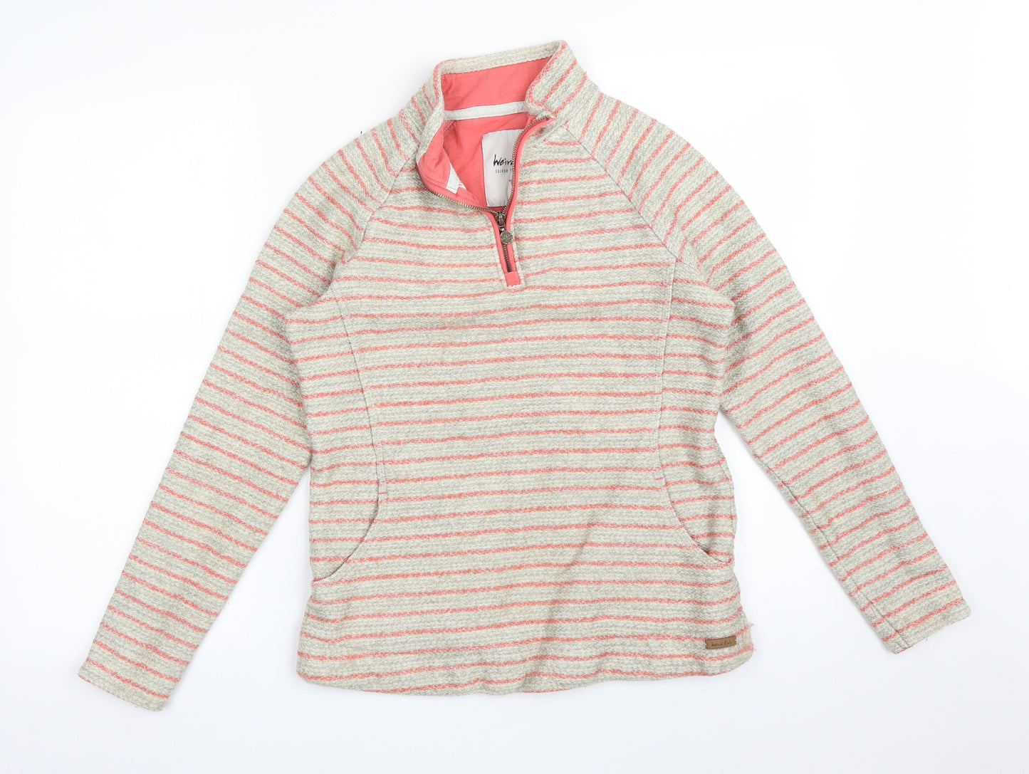 Weird Fish Womens Multicoloured Striped  Pullover Jumper Size 12